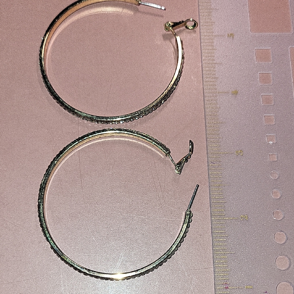 Chic Gold-Tone Hoop Earrings